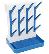 Ariseno Baby Bottle Drying Rack, Vertical Space Saving Countertop Holder - Large Capacity for 12 ...