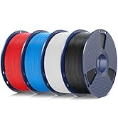 SUNLU 4kg TPU 3D Printer Filament Bundle, High Speed 90A TPU Filament 1.75mm ±0.03mm, Individuall...