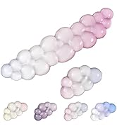 SUEHIODHY Gel Keyboard Wrist Rest Cloud Set, Clear Ergonomic Wrist Support and Arm Support Keyboa...