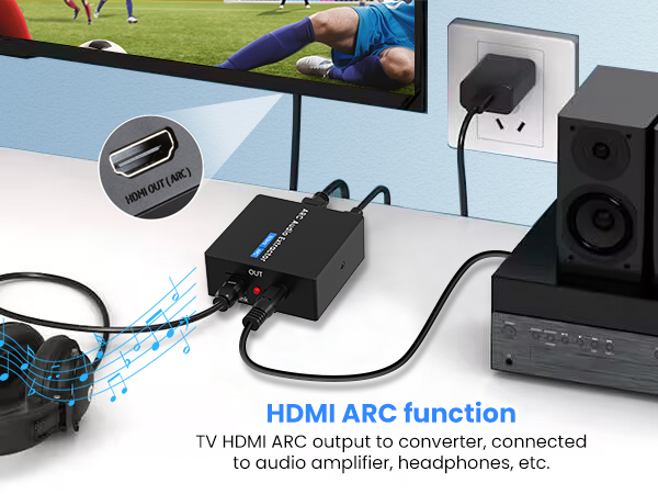 hdmi arc to rca audio converter