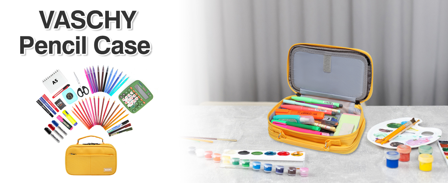 Large Pencil Pouch Bag Case