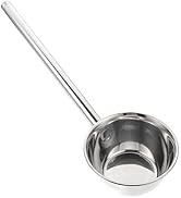 Stainless Steel Water Spoon with Long Handle, Bath Dipper Ladle for Bathroom Hair Washing, 17 Inc...