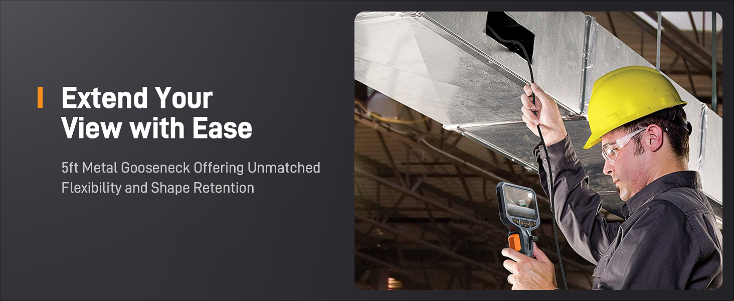 Flexible Camera 2-Way Articulating Borescope Flex Scope Industrial Endoscope Inspection Camera