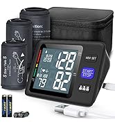 Blood Pressure Machine Upper Arm, 3 Size Cuffs, S, M/L and XL, Small 7"-9", Medium/Large 9"-17" a...