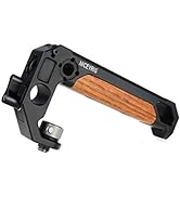 NICEYRIG Top Handle for ARRI 3/8 '' Thread with 15mm Rod Clamp, DSLR Camera Wooden Grip for Cage ...