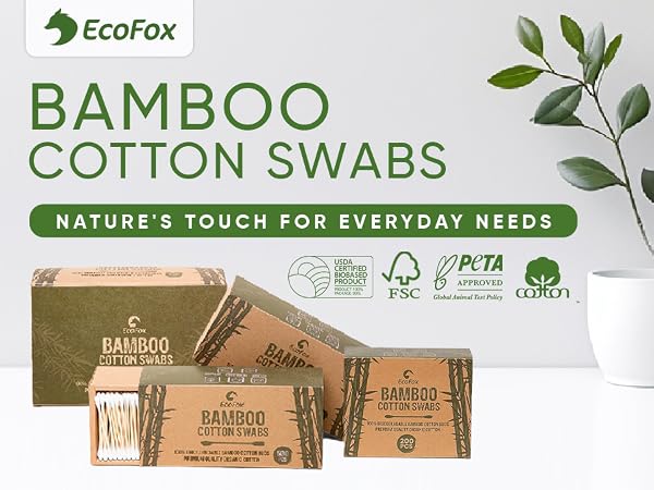 cotton swabs for ears, ear swabs, cotton buds, cotton swabs long wooden sticks, bamboo cotton swabs