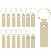 MECCANIXITY PU Leather Keychain Blanks Bulk Laser Engraving Keychain Leather Key Fob Kit with Key...