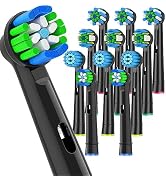 Replacement Toothbrush Heads Fits Oral B Brush for Precision/Precision Clean Pro/Sensitive/Cross ...