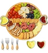 Hongsane Charcuterie Boards,Cute Bamboo Cheese Board,House Warming Gifts New Home,Wedding Bridal ...