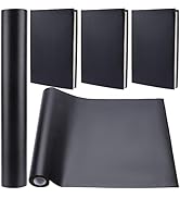 CRASPIRE 55 x 11.8” PU Leather Book Cloth Black for A4-A8 Books Binding Smooth Leather Surface Po...