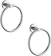 Hand Towel Ring Round Bath Towel Holder SUS 304 Stainless Steel Wall Mount Towel Holder for Kitch...