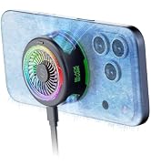 Black Shark FunCooler 6 Magnetic Cell Phone Cooler for Gaming, Portable Mobile Phone Cooling Fan ...