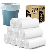 JOYEUX Small Trash Bags 1.2 Gallon, 360 Count Mini Garbage Bags for Bathroom Home Office Trash Ca...