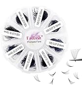 1000 Mixed Volume Eyelash Extensions Tray - 10D Premade Fans, D Curl Lash Fans, Pointed Handmade ...