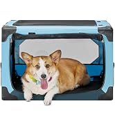 JOYTUTUS Collapsible Dog Crate, Portable Dog Crate for Car, Travel Dog Kennel Soft Dog Crate with...