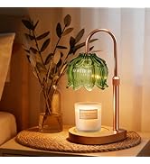 Gugsey Candle Warmer Lamp - Dimmable Candle Lamp with Timer, Flower Wax Warmer Lamp for Jar Candl...