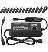 Adjustable DC Power Supply, Auplf Universal Power Supply Adapter 3V ~ 24V 3A 72W AC/DC Adapter Va...