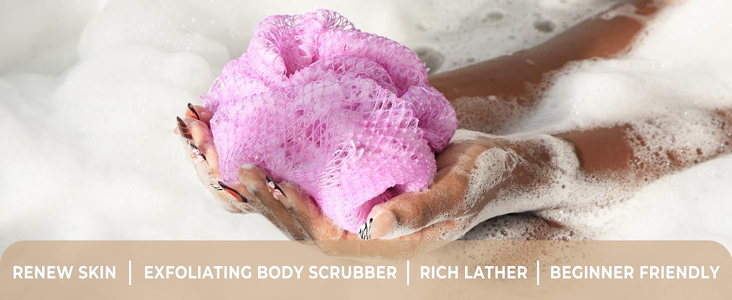 Exfoliation Body Scrubber and Rich Lather