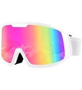 Ukoly Ski/Snowboard Goggles for Men Women, Snow Goggles HD Lens Anti-Fog Coating OTG Design UV400...