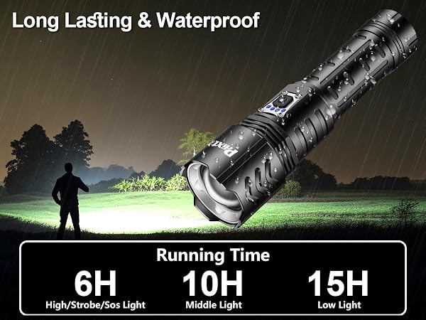 rechargeable flashlights high lumens