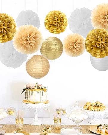 gold party decoration