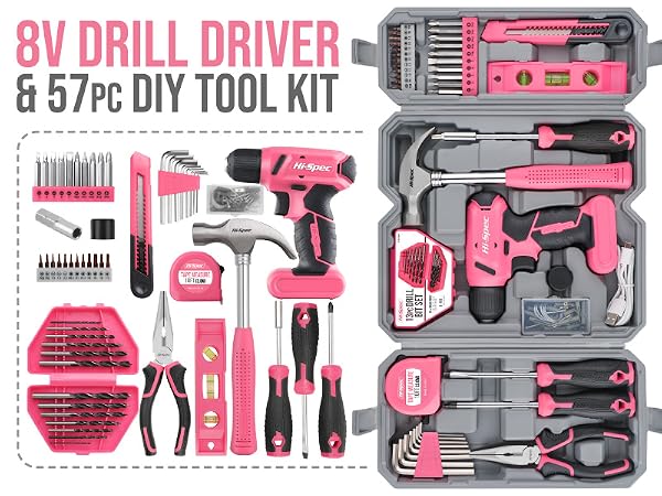 tool box with drill
