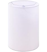 Wellmet White 6"x 6"x10" Lampshade, No Assembly Required, Classic Modern Lamp Shade for Table Lam...
