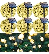 G.CATACC 6-Pack Outdoor String Lights Solar Powered Waterproof IPX65, Total 240FT 600 LED 8 Modes...