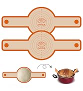 Dwavele Silicone Bread Sling, 2 PCS Baking Mats for Dutch Oven, Reusable Sourdough Sling Set, Eas...