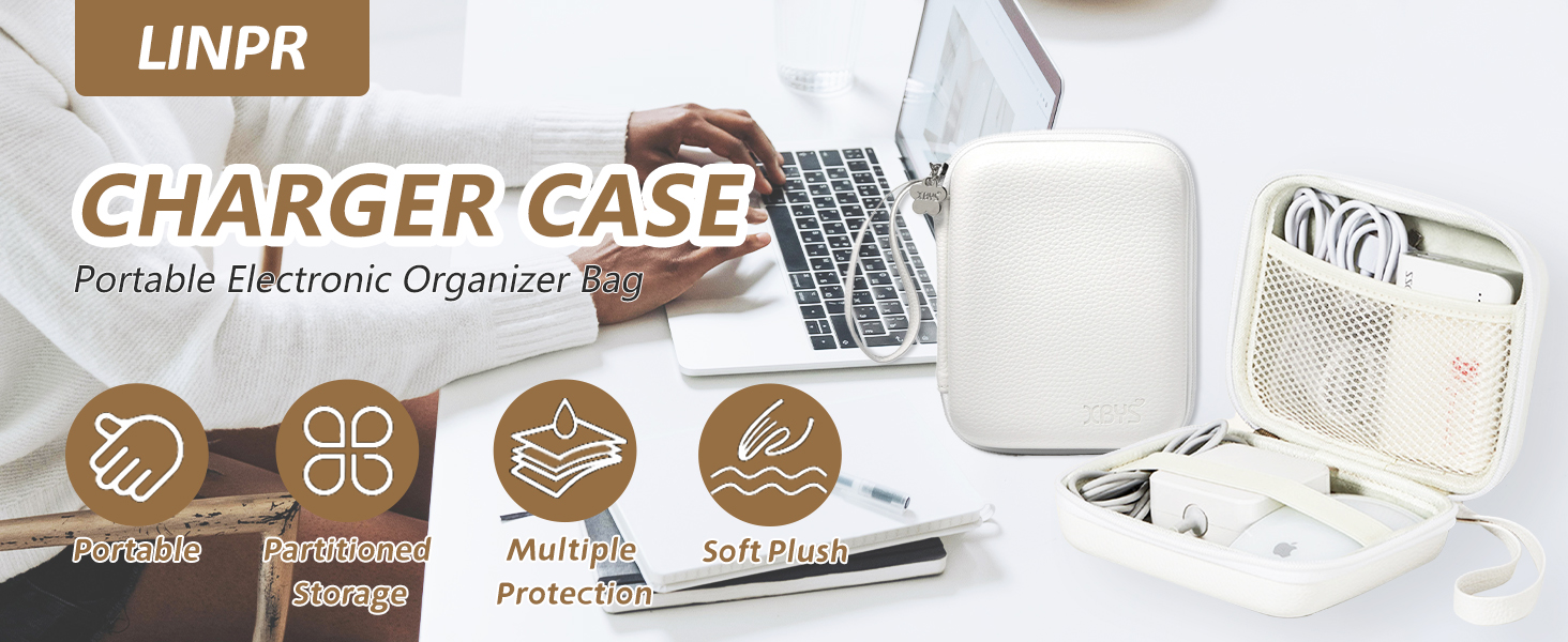 macbook charger case organizer laptop tech pouch bag charger travel traveling portable chargers