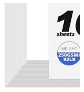 White cardstock