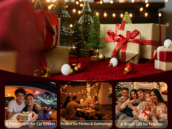 Vintage USB glass LED ambient light as a gift for car lovers, parties, and friends