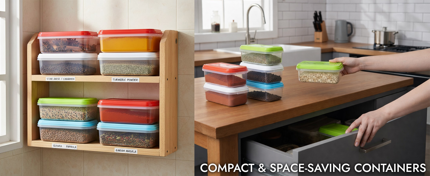 Freezer,Food,Small,Plastic Portion,Leftovers,Spices,Soup,Stackable, Leakproof,Microwave,Containers