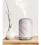 Essential Oil Diffuser - 2.4MHz Ultrasonic Ceramic Diffuser with Pulse/Continuous Mist & Night Li...