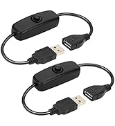 ELECTOP USB 501 Switch Cable, Male to Female USB Cable with On/Off Switch, USB Extension Inline R...