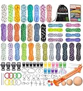 WEREWOLVES Paracord Bracelet Jig Kit - 4MM, 3MM, 2MM Parachute Combo Kit, 10FT Rope Complete Acce...