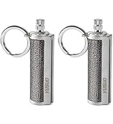 YUSUD 2 Pack Permanent Match Infinity Lighter with Multitool Keychain Bottle Opener, Reusable Wat...