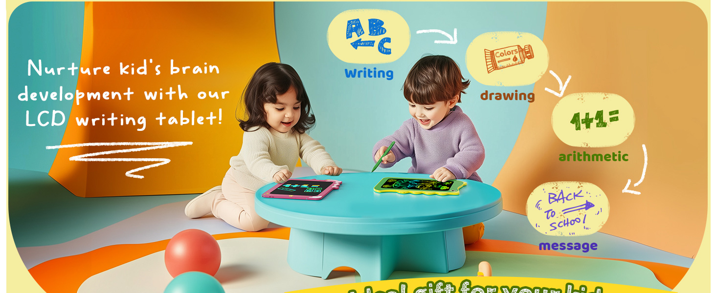 LCD Writing Tablet for kids Doodle Board drawing pad travel essentials