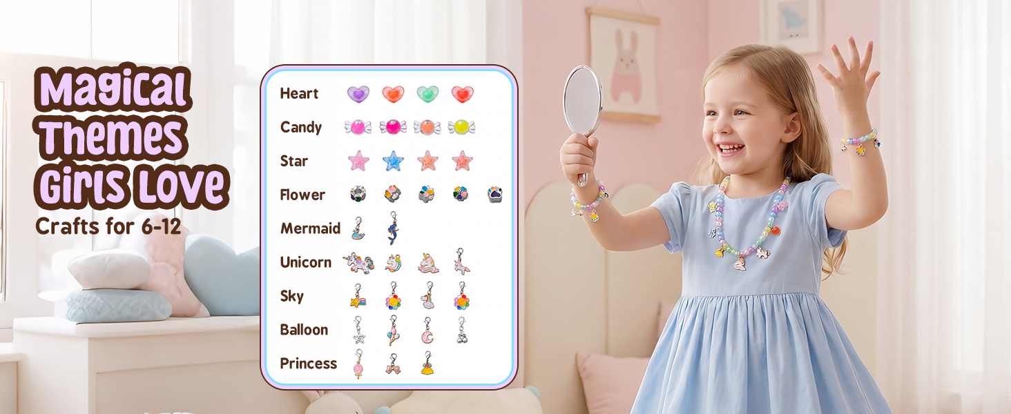 DIY Charm Jewelry Making Kit Makes up