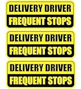 3 PCS Delivery Driver Car Magnet, Frequent Stops Car Magnet Delivery Magnetic Car Door and Bumper...