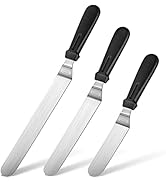 TACGEA Icing Spatula, Offset Spatula for Cake Decorating, Baking, Angled Frosting Spatula with 6,...