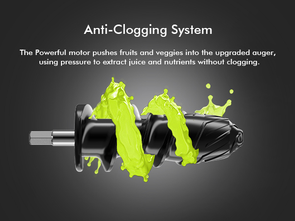 SiFENE Masticating Juicer Classic 3009- Anti Clogging System