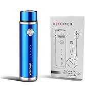 ARECTECH Electric Razor Mini Razor Pocket Razor for Men USB Rechargeable LED Battery Display Best...