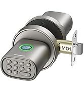 ThorBolt Keyless Entry Door Lock, Fingerprint Door Lock with Keypad Biometric Door Knob, Auto-Loc...
