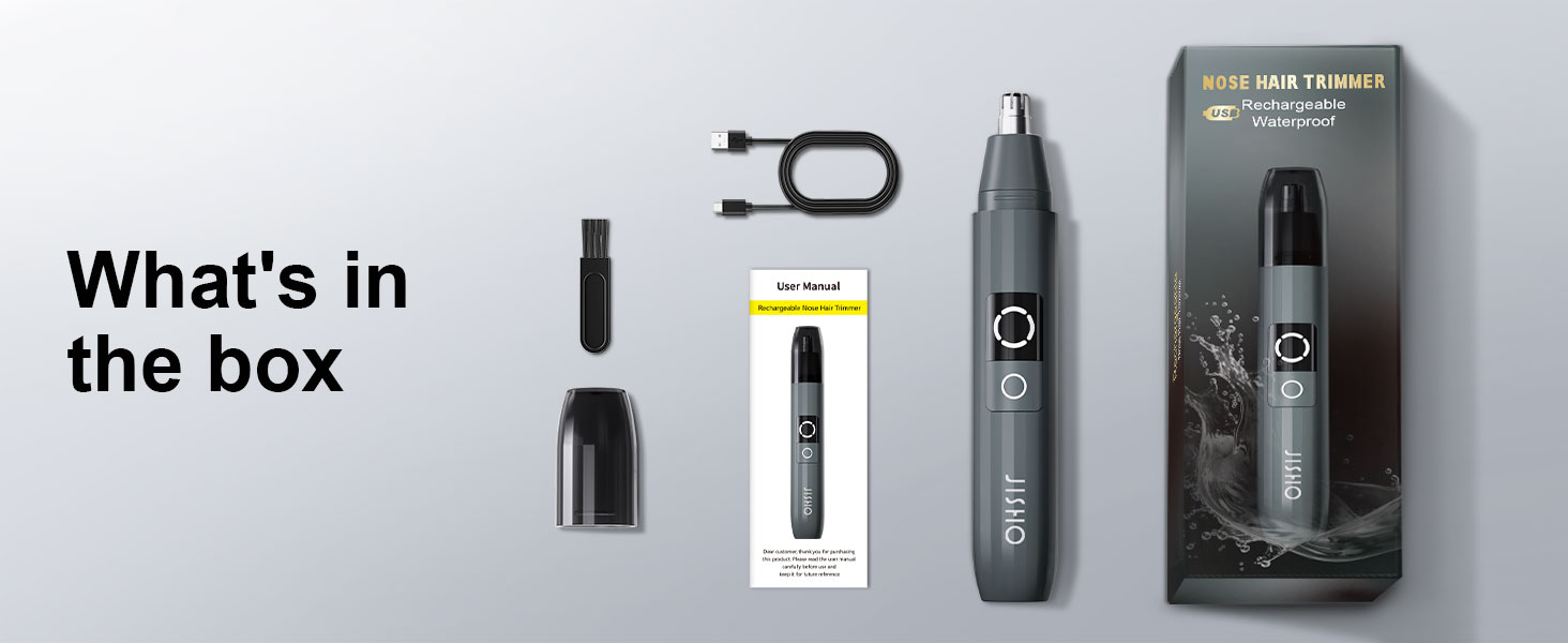 Rechargeable Ear and Nose Hair Trimmer