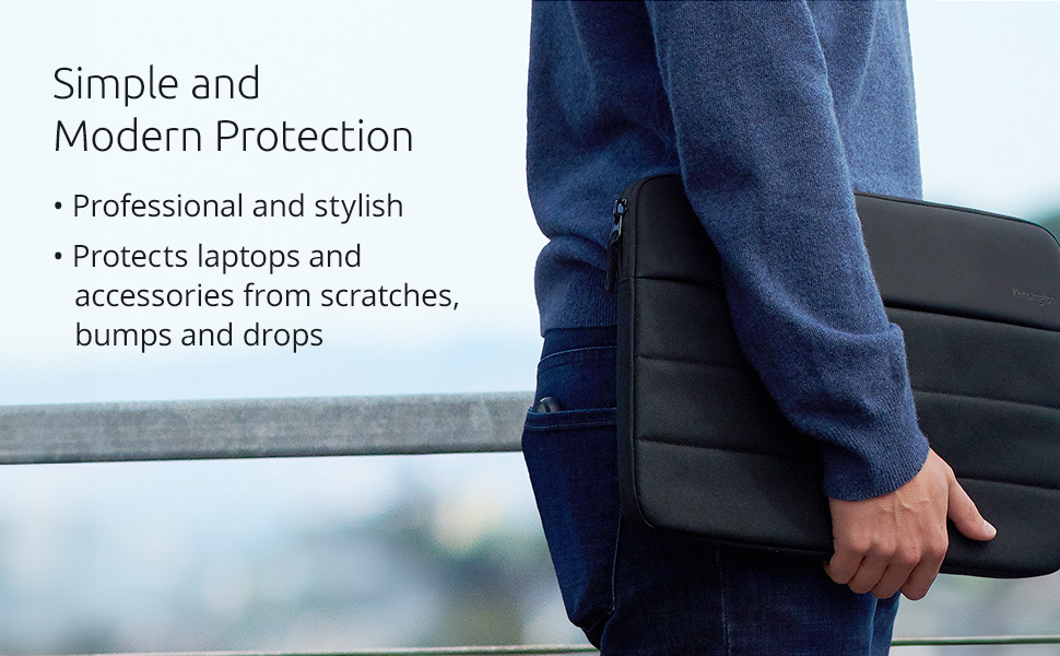 protects laptops and accessories from scratches, bumps and drops