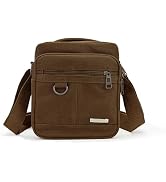 WisePoint Mens Crossbody Bag, Canvas Messenger Bag for Men, Vintage Shoulder Bag with Adjustable ...