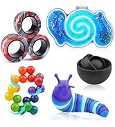 Cevioce 5Pcs Fidget Toys Adults Pack,Stocking Stuffers for Teens Boys Girls,Autism Sensory Toys w...