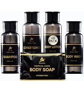 Hotel Guest Soaps for Bathroom, Travel Size Bulk AirBnB Toiletries Set, Supplies for Guests, 60 P...