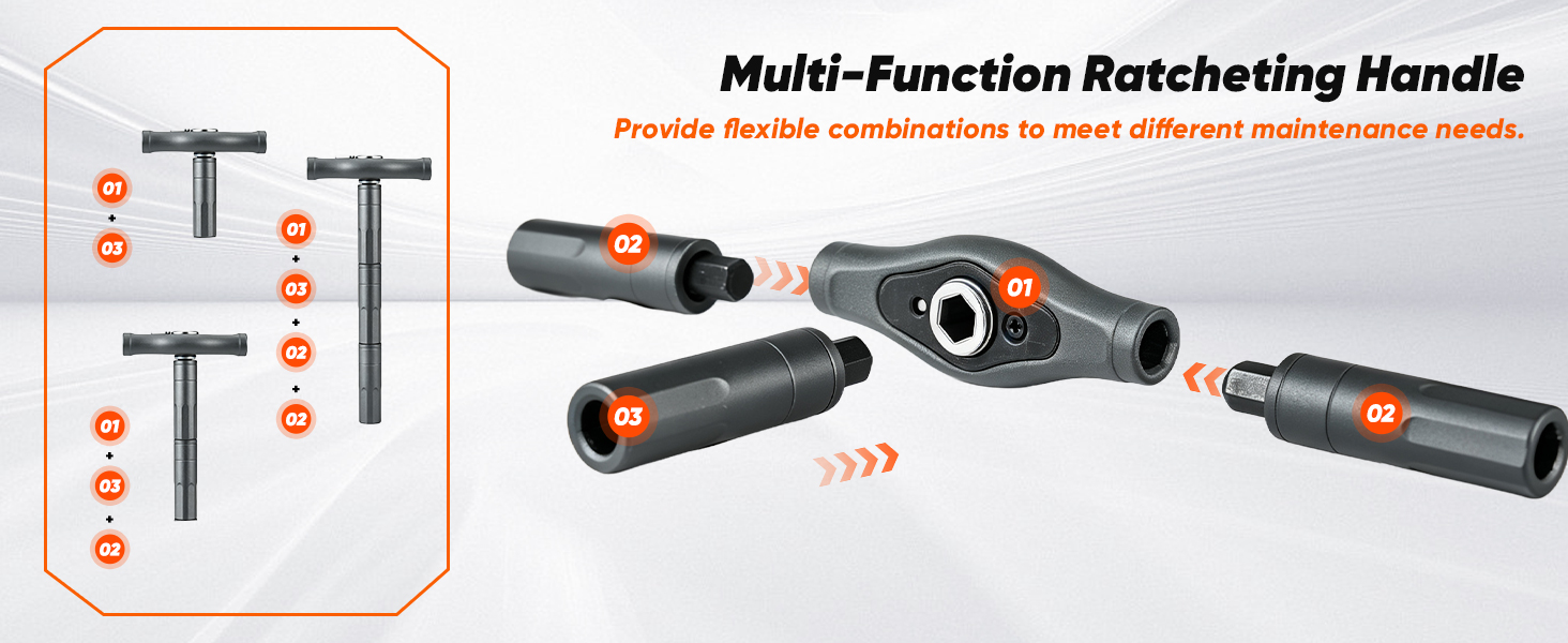 multi-function ratcheting handle